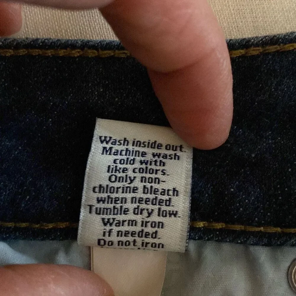 Simply Vera Vera Wang Dark Blue Cropped Jeans